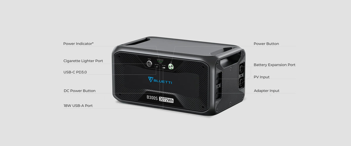 BLUETTI B300S 3,072Wh Expansion Battery