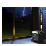 Anker SOLIX F2600 Portable Solar Generator with BP2600 Expansion Battery - 5120Wh Storage, 2400W Output, 200W Solar Panel