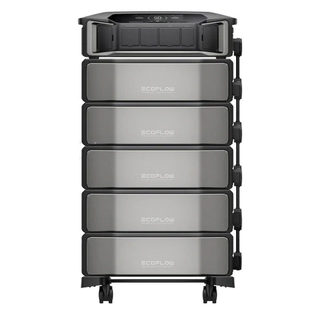 EcoFlow Delta Pro Ultra inverter with 5 batteries - 30kWh stack