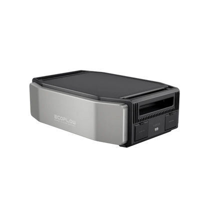 The Ecoflow DELTA Pro Ultra is a rectangular solar power station with a modern silver and black design, multiple front ports, indicator lights, and the Ecoflow logo—perfect for any off-grid power system.