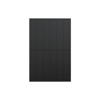 An Ecoflow rectangular black solar panel with a grid pattern and efficient monocrystalline cells is displayed against a plain white background.