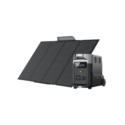 Portable Solar Kit | EcoFlow DELTA Pro 3,600W 3,600Wh Portable Power Station + 400W Portable Solar Panels