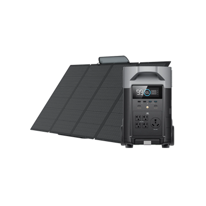 Portable Solar Kit | EcoFlow DELTA Pro 3,600W 3,600Wh Portable Power Station + 400W Portable Solar Panels