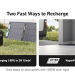 Anker SOLIX F2600 Portable Solar Generator with BP2600 Expansion Battery - 5120Wh Storage, 2400W Output, 200W Solar Panel