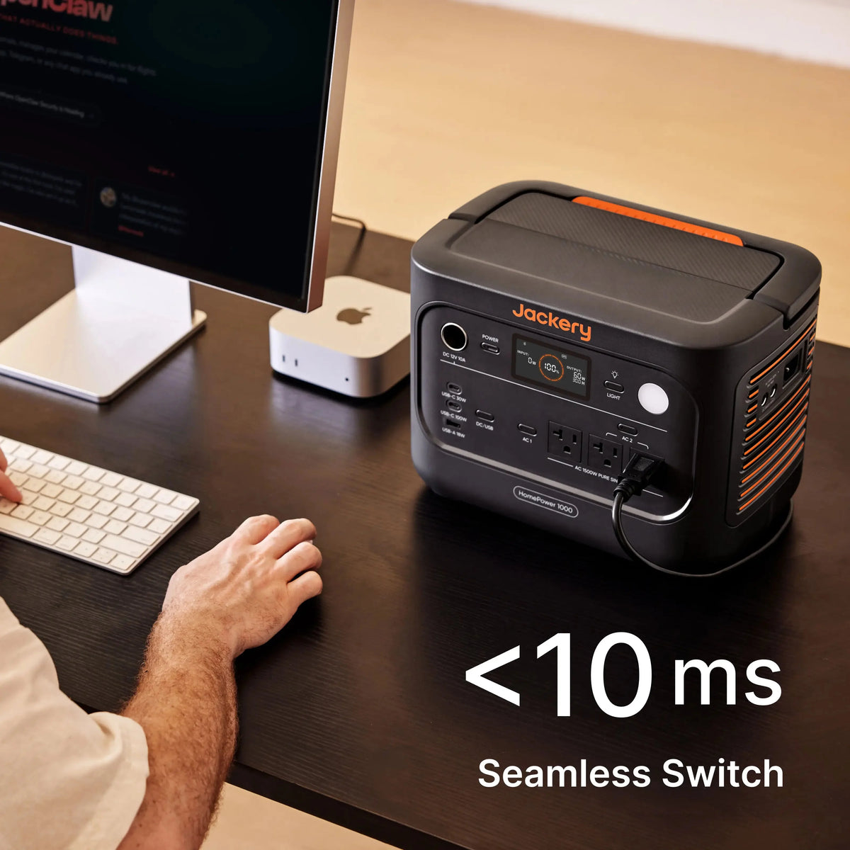 Jackery Solar Generator HomePower 1000 v2 with SolarSaga 200W White - image 8