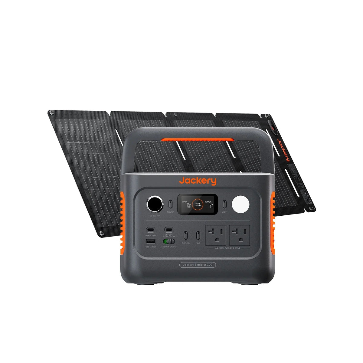 Jackery Solar Generator 300 v2 with SolarSaga 40 Air - image 1