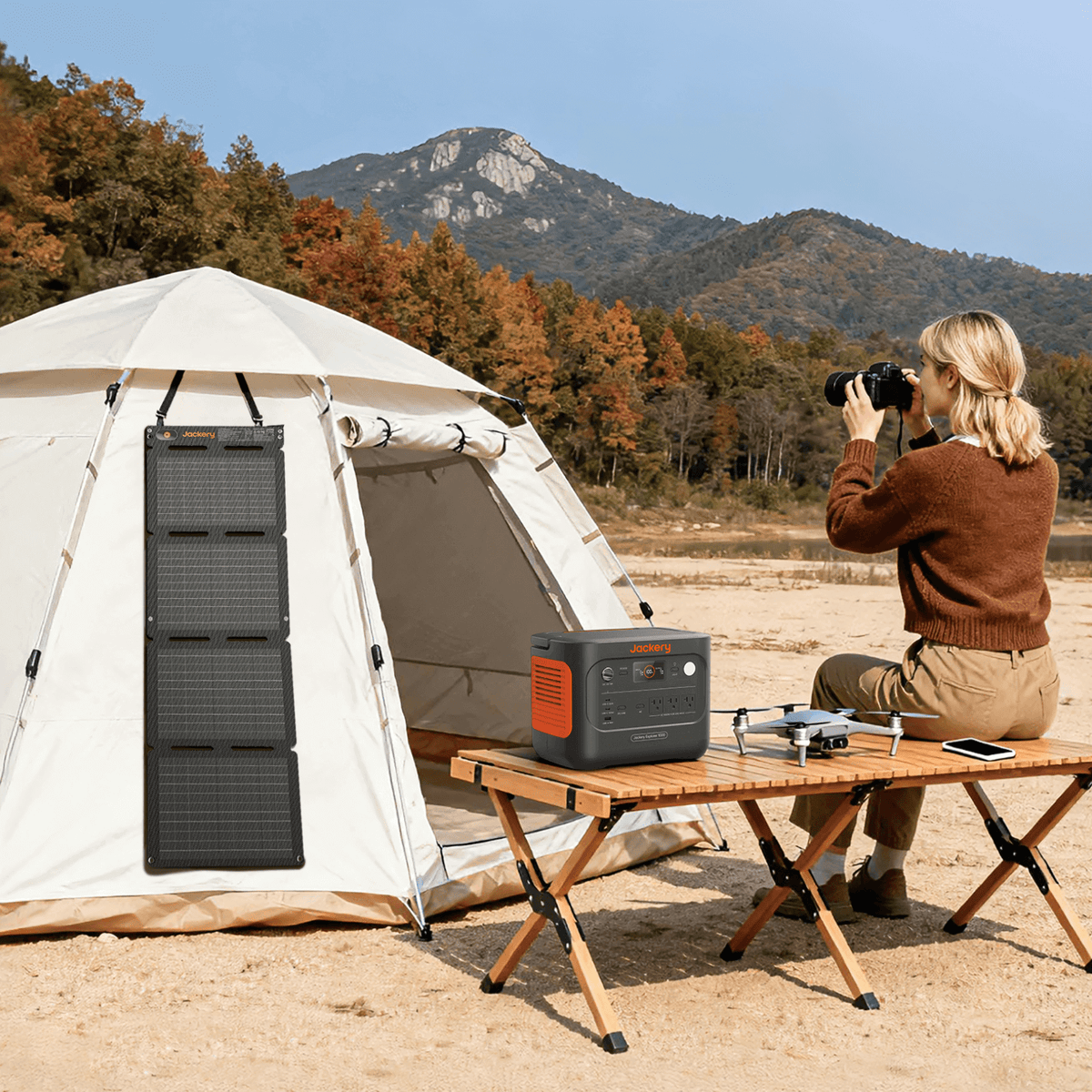 Jackery Solar Generator 300 v2 with SolarSaga 40 Air - image 8
