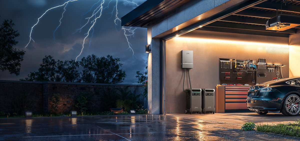 Anker SOLIX F3800 PLUS 12,000W 7.68kWh Portable Power Station with Home Power Panel and Sub Panel