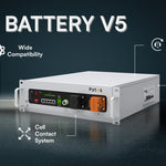 Pytes V5 LiFePO4 5.12kWh Server Rack Battery | 51.2V, 100Ah, 6000+ cycles, 10 year Warranty