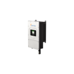 A Sol-Ark 8K Hybrid Inverter by Sol-Ark is wall-mounted with a digital display and buttons on its front panel, designed for solar energy generation and battery storage in solar power systems.