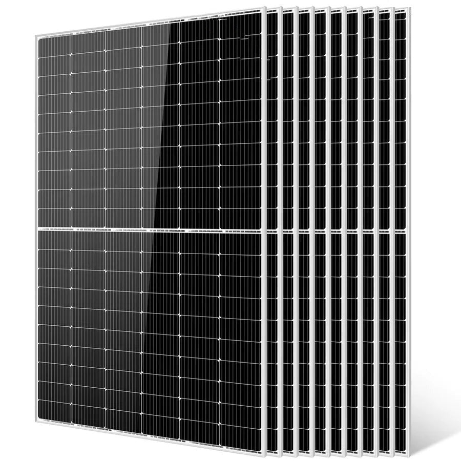 Ten Sungold Power 450W monocrystalline PERC solar panels with silver frames